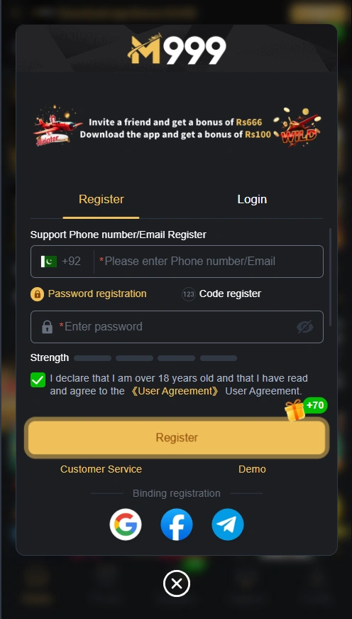 M999 Game login