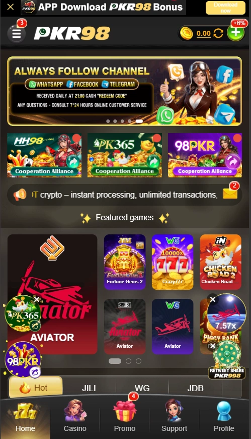 PKR98 Game interface screenshot
