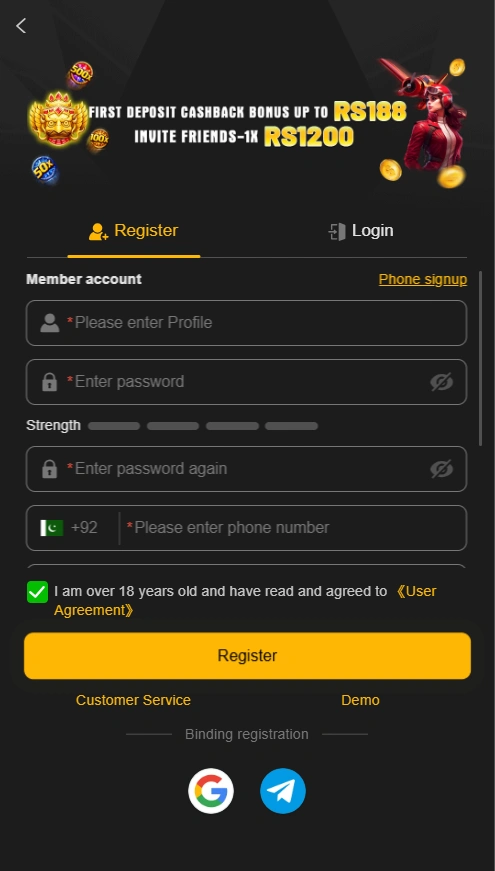 188PKR Game login