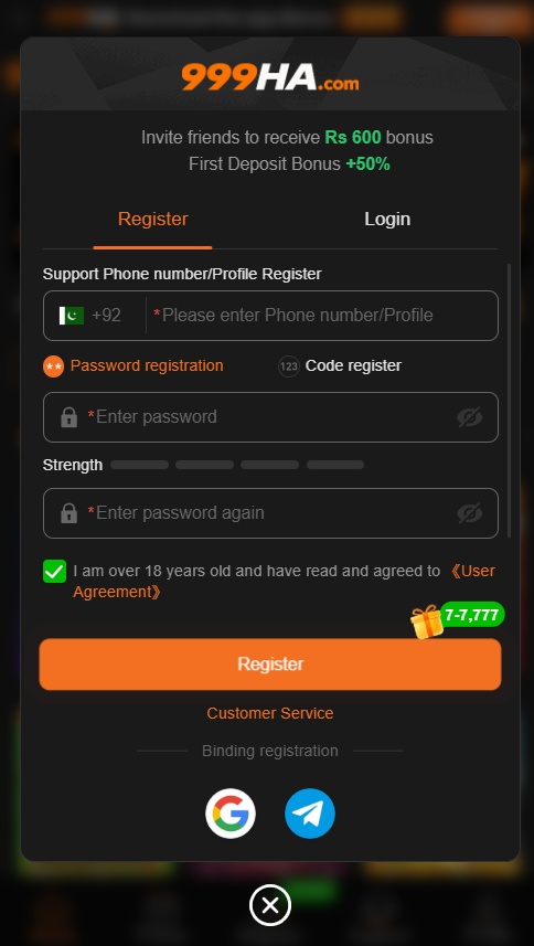 999HA Game login
