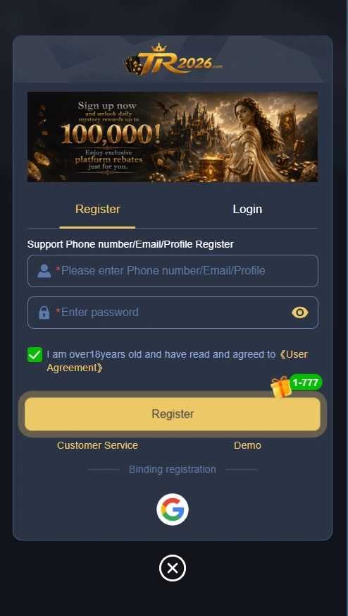 TR2026 Game login
